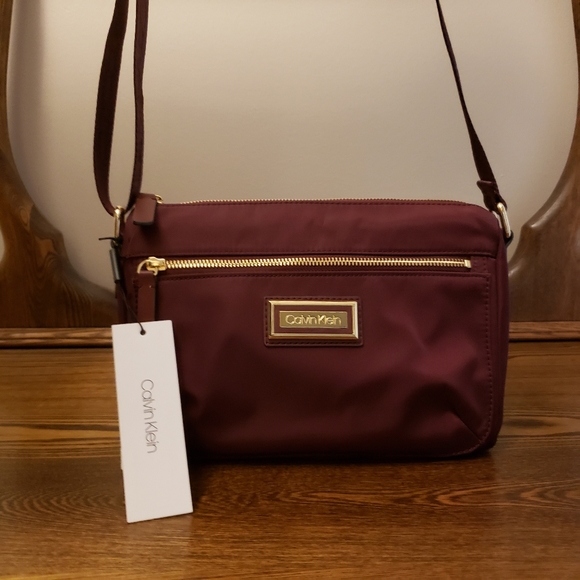Calvin Klein Handbags - Calvin Klein Belfast Crossbody Bag - Burgundy